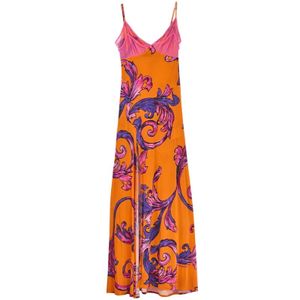 Versace Jeans Couture, Dames, Jurken, Veelkleurig, Maat: XS Zijde,