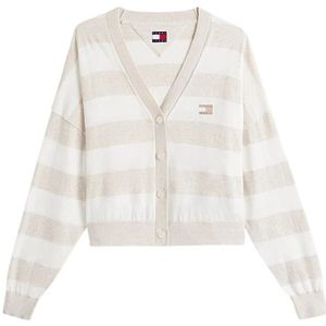 Tommy Jeans - Stripe Cardi Sweater - Beige - Cardigan