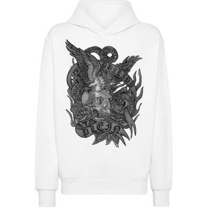 Philipp Plein, Heren, Sweatshirts & Hoodies, Wit, Maat: L Katoen,