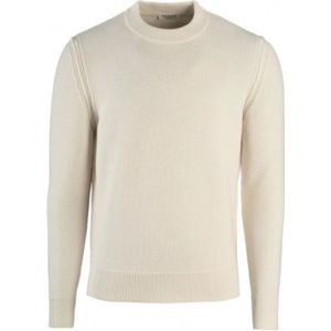 Phil Petter, Heren, Truien, Beige, Maat: L Wol,