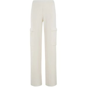 Ermanno Scervino, Dames, Broeken, Wit, Maat: M Wol,