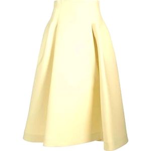 Bottega Veneta, Dames, Rokken, Geel, Maat: XS Katoen,