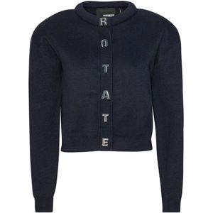 Rotate Birger Christensen, Dames, Truien, Blauw, Maat: L Katoen,