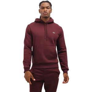 Lacoste, Heren, Sweatshirts & Hoodies, Rood, Maat: M Fleece,