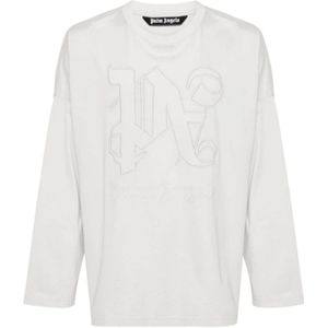 Palm Angels, Heren, Tops, Wit, Maat: M