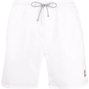 Brunello Cucinelli, Heren, Badkleding, Wit, Maat: 3XL Nylon,