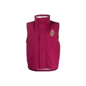 Moncler Fuchsia Sweater Tryfan Vest , Pink , Dames , Maat: 2XS