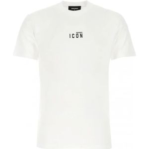 Dsquared2 T-Hemden , White , Heren , Maat: L