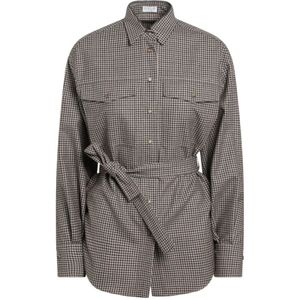 Brunello Cucinelli, Dames, Blouses & Shirts, Veelkleurig, Maat: XL Wol,