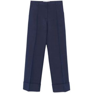 Valentino, Dames, Broeken, Blauw, Maat: S