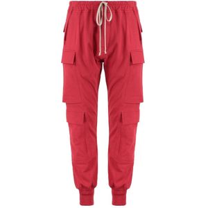 Rick Owens, Heren, Broeken, Rood, Maat: M Katoen,