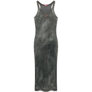 Diesel, Dames, Jurken, Grijs, Maat: L Katoen,