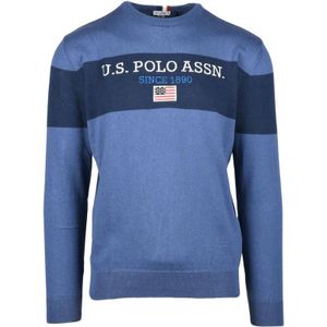 U.s. Polo Assn., Heren, Truien, Blauw, Maat: L Polyamide,