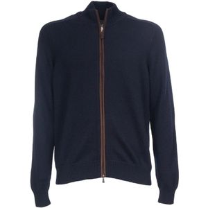 Gran Sasso, Heren, Truien, Blauw, Maat: L Wol,