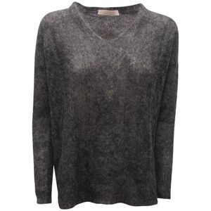 D.Exterior, Dames, Truien, Grijs, Maat: S Wol,