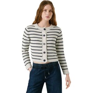 Pepe Jeans, Dames, Truien, Wit, Maat: M Katoen,