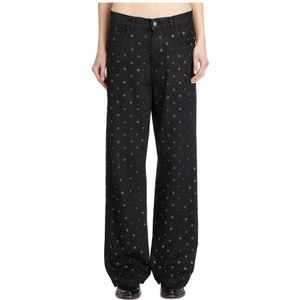 Haikure, Dames, Broeken, Zwart, Maat: W27