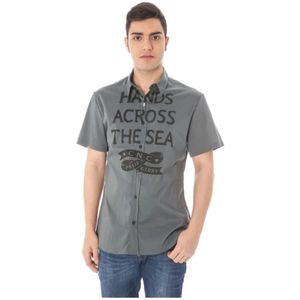 Costume National, Heren, Overhemden, Grijs, Maat: L