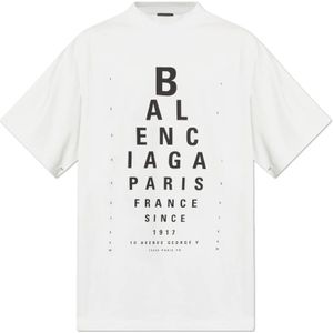 Balenciaga, Heren, Tops, Wit, Maat: XL Katoen,
