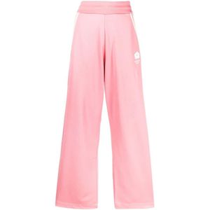 Kenzo, Dames, Broeken, Roze, Maat: XS Viscose,
