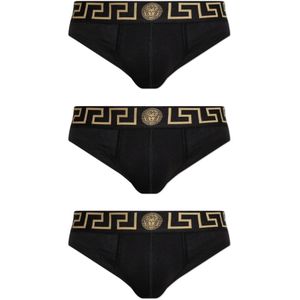 Versace, Heren, Ondergoed, Zwart, Maat: M Katoen,
