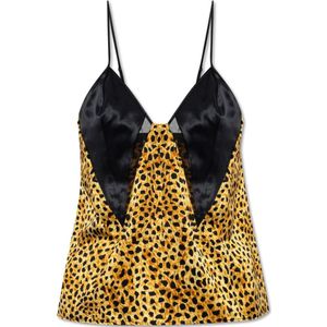 Versace, Dames, Nachtkleding & Lounge, Geel, Maat: XL Zijde,