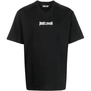 Just Cavalli, Heren, Tops, Zwart, Maat: L