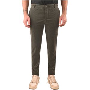 Rrd, Heren, Broeken, Groen, Maat: M Velours,