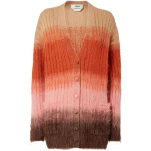 Fendi, Dames, Truien, Veelkleurig, Maat: S Wol,