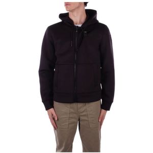 Blauer, Heren, Sweatshirts & Hoodies, Zwart, Maat: XL Poliester,