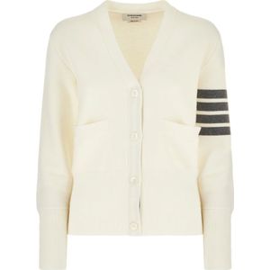 Thom Browne, Dames, Truien, Beige, Maat: M Wol,
