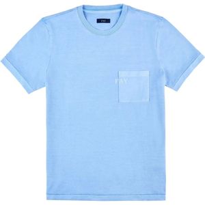 Fay, Heren, Tops, Blauw, Maat: 2XL Jersey,