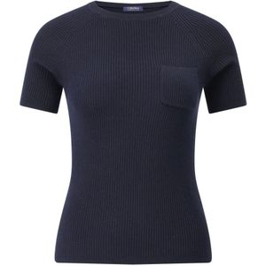 Max Mara, Dames, Tops, Blauw, Maat: S Katoen,