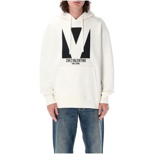 Valentino Garavani, Heren, Sweatshirts & Hoodies, Beige, Maat: XL Katoen,