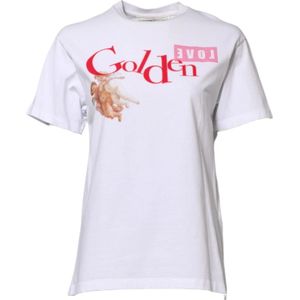 Golden Goose, Dames, Tops, Wit, Maat: XS Katoen,