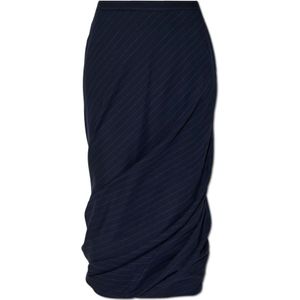 Balenciaga, Dames, Rokken, Blauw, Maat: S Wol,