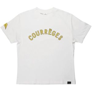 Courrèges, Heren, Tops, Wit, Maat: S