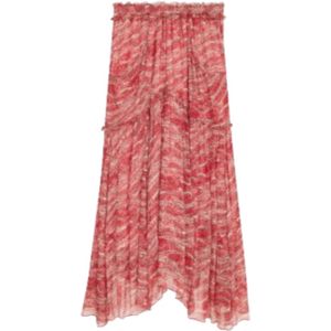 Isabel Marant, Dames, Rokken, Roze, Maat: L Chiffon,