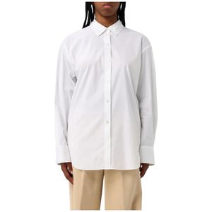 Theory, Dames, Blouses & Shirts, Wit, Maat: L Katoen,