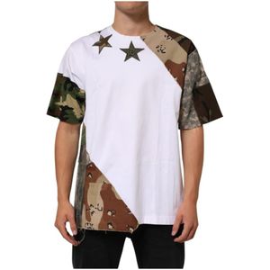 Dolce & Gabbana, Heren, Tops, Veelkleurig, Maat: XS Katoen,