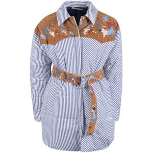 Palm Angels, Dames, Blouses & Shirts, Veelkleurig, Maat: XS Katoen,