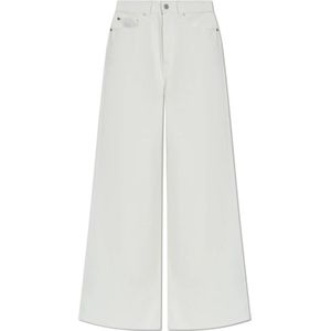 Lacoste, Dames, Jeans, Wit, Maat: L Katoen,