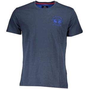 La Martina - Casual Style - T-Shirt - Blauw - Korte Mouwen