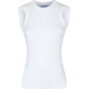 The Attico, Dames, Tops, Wit, Maat: 2XS Katoen,