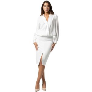 Kocca, Dames, Rokken, Wit, Maat: 2XS Leer,