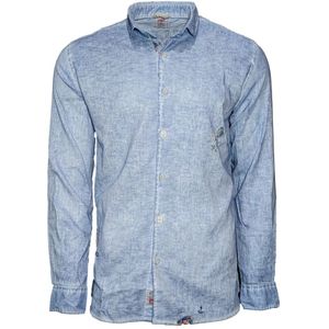 Bob, Heren, Overhemden, Blauw, Maat: XL Katoen,