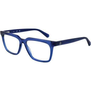 Guess - Acetaat Optisch Montuur - Blauw - Rechthoekig - Veerscharnier