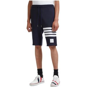 Thom Browne, Heren, Korte broeken, Blauw, Maat: S Jersey,