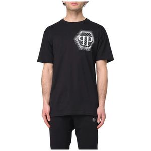 Philipp Plein, Heren, Tops, Zwart, Maat: XL