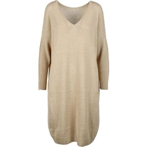 Fabiana Filippi, Dames, Jurken, Beige, Maat: L Katoen,